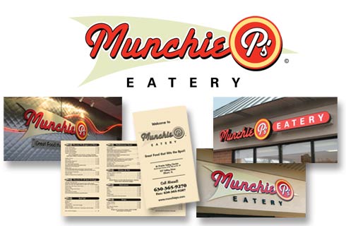 Munchie P's - Logo Design | Signs | Indoor Graphics | Menu
