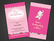 Ellas Pink Bowtique | Business Card | Geneva IL